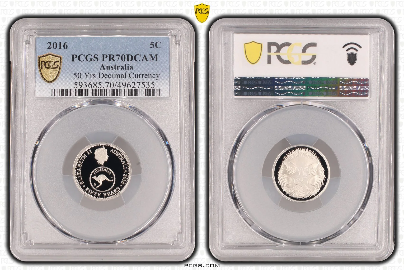 2016 5c Decimal Changeover Anniversary Coin PR70DCAM