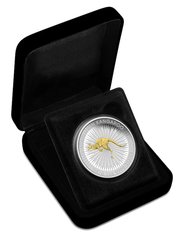 2016 Australian Gilded Kangaroo 1oz Silver Coin - Image 2