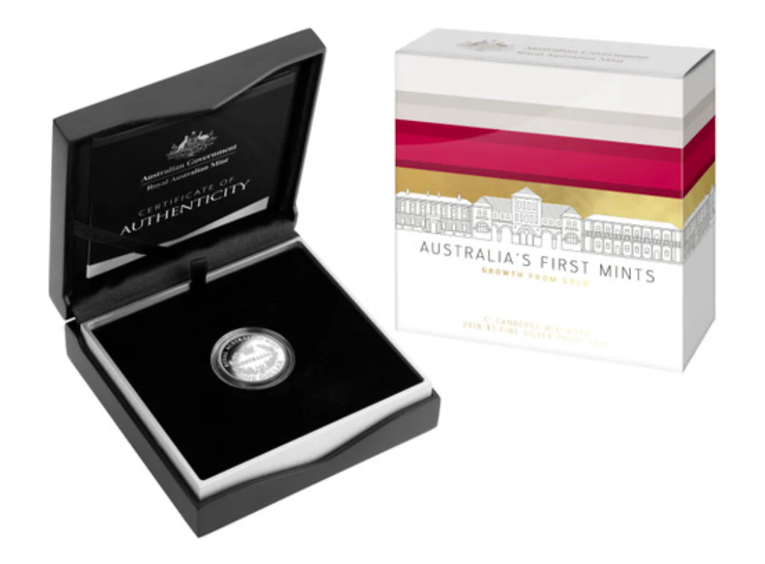 2016 Australias First Mints $1 Silver Proof C Mintmark Coin - Image 2