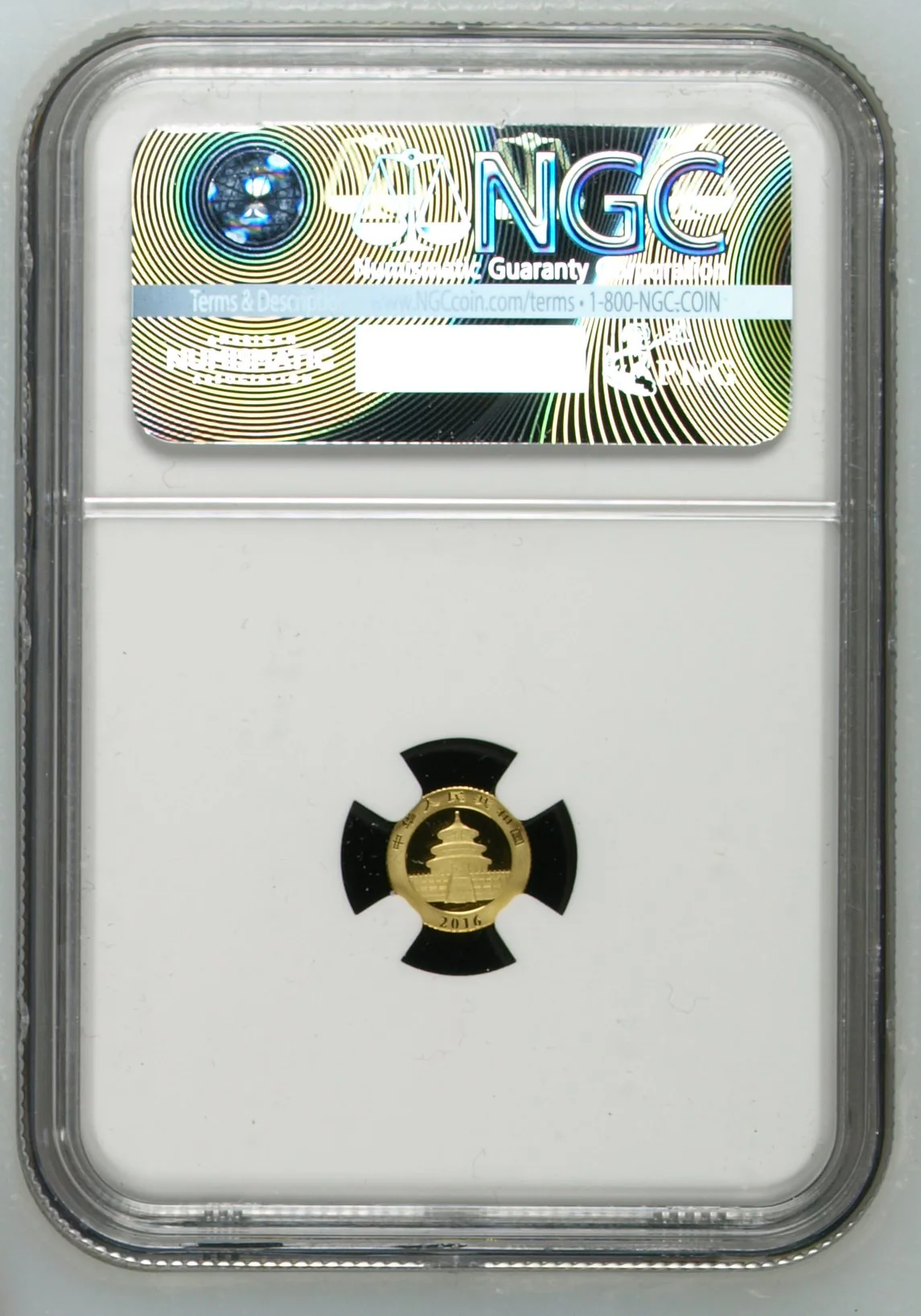 2016 China 10 Yuan 1 gram Gold Panda Coin Kung Fu Panda 3 MS70 - Image 2