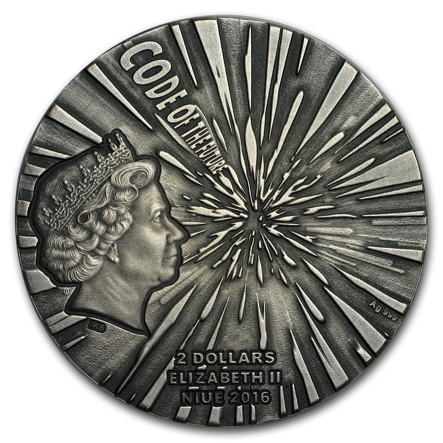 2016 Code Of The Future (Speed of Light) 2oz Silver Coin - Image 2