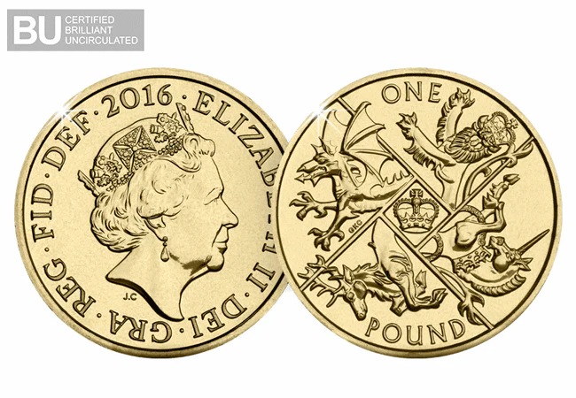 2016 Great Britain UK The Last Round Pound BU Coin - Image 2