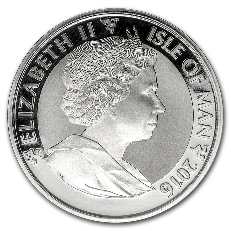 2016 Isle of Man 1oz Silver Angel Reverse Proof Coin - Image 2