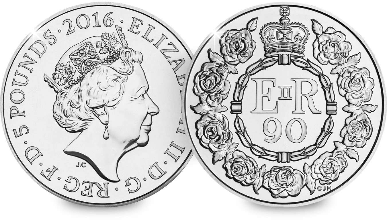 2016 Queen Elizabeth II 90th Birthday 5 Pound PNC - Image 3