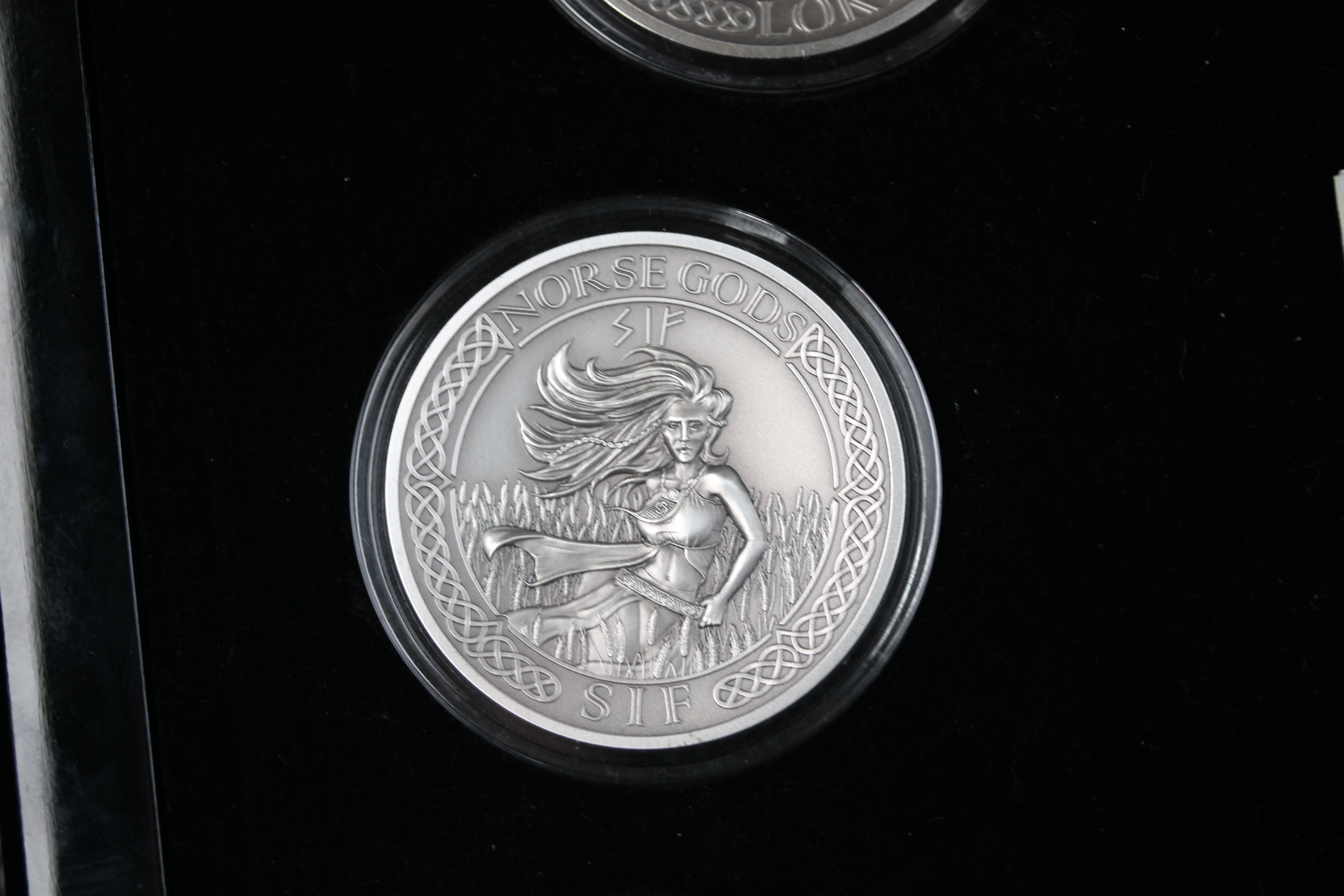 2016 The Norse Gods 9-Coin 2oz Antiqued Silver Set in Box - Image 4