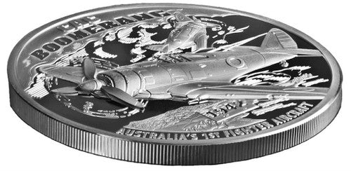 2017 $1 Australia's First Fighter Aircraft CAC Boomerang 1oz Silver Proof Coin - Image 2