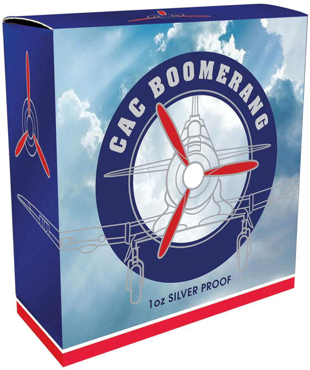 2017 $1 Australia's First Fighter Aircraft CAC Boomerang 1oz Silver Proof Coin - Image 5