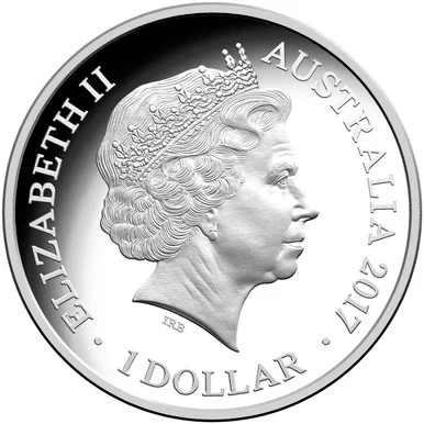 2017 $1 Year of The Rooster Silver Proof Coin - Image 3