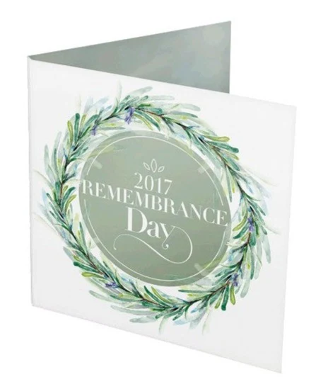 2017 $2 Remembrance Day C Mintmark in Card - Image 2