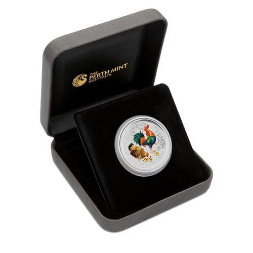 2017 25c 1/4oz Silver Year of the Rooster Melbourne ANDA Coin - Image 2