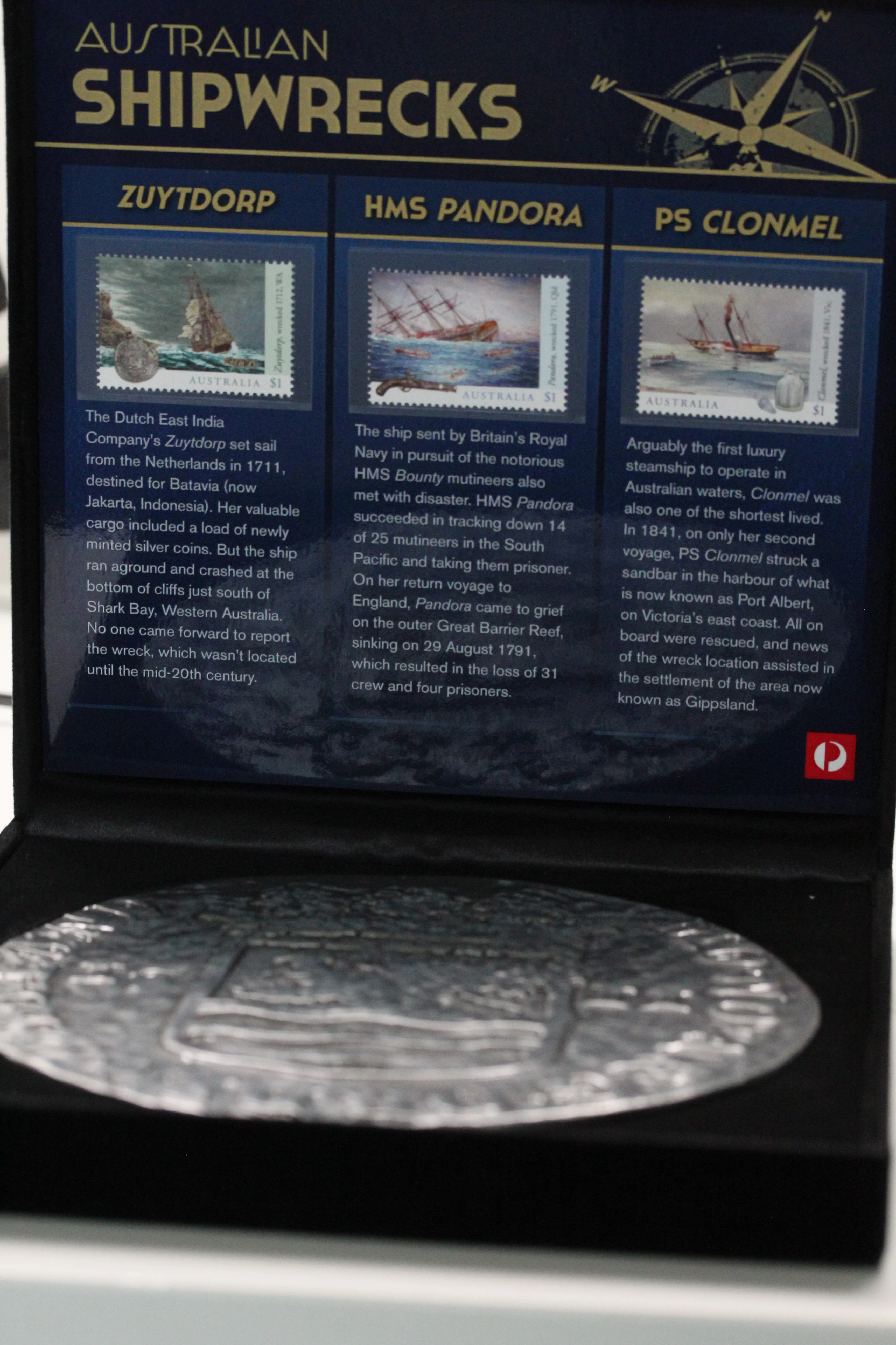 2017 Australian Shipwrecks Replica Medallion (Impressions) - Image 3