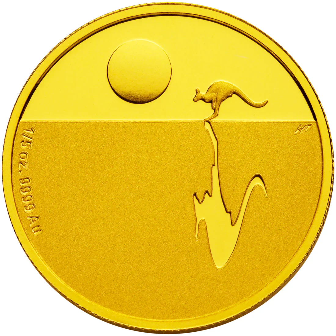 2017 Kangaroo at Sunset 1/5oz Gold Proof Coin - Image 2