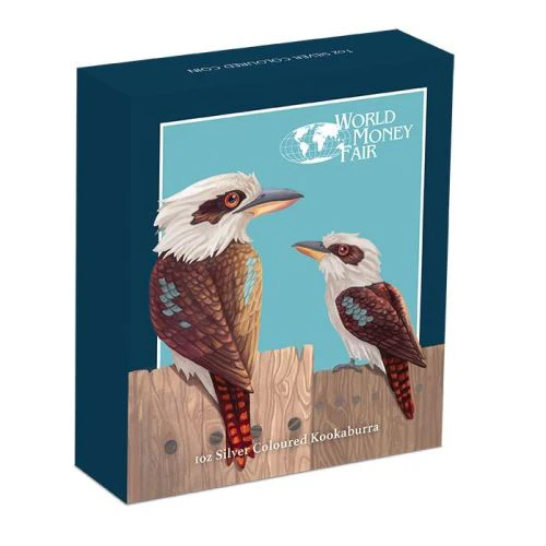 2017 Kookaburra World Money Fair 1oz Silver Coloured Proof Coin - Image 4