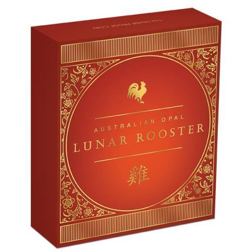 2017 Lunar Year of The Rooster 1oz Silver Opal Coin - Image 3