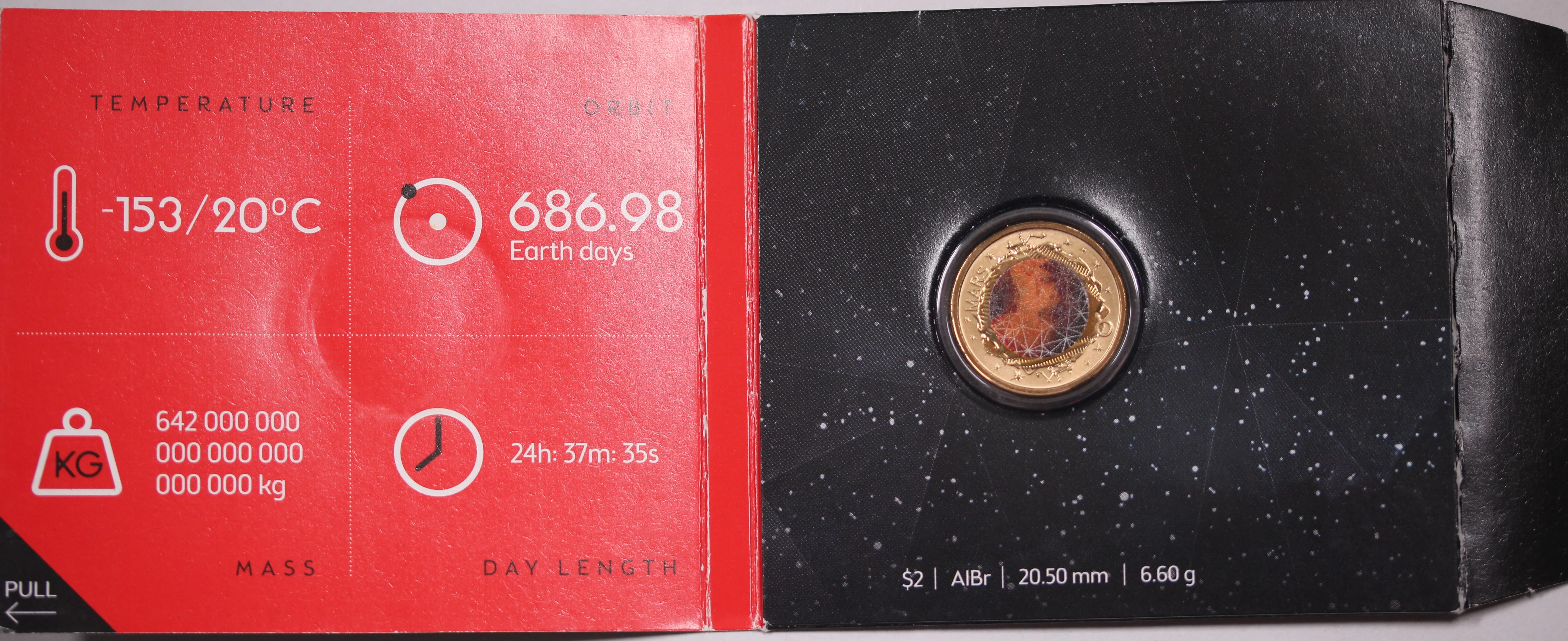 2017 Planetary 10 Coin Collection (includes Mars $2) - Image 3