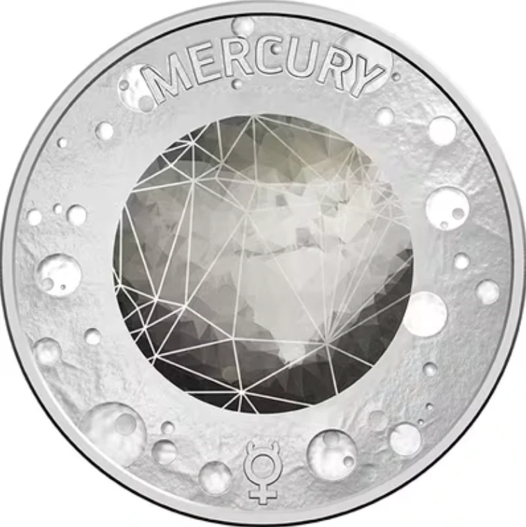 2017 Planetary 5 Cent Mercury Individual Coin in Card