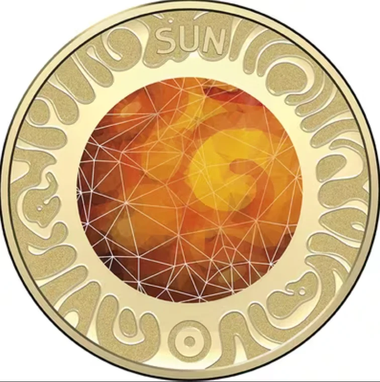 2017 Planetary $5 Sun Individual Coin in Card