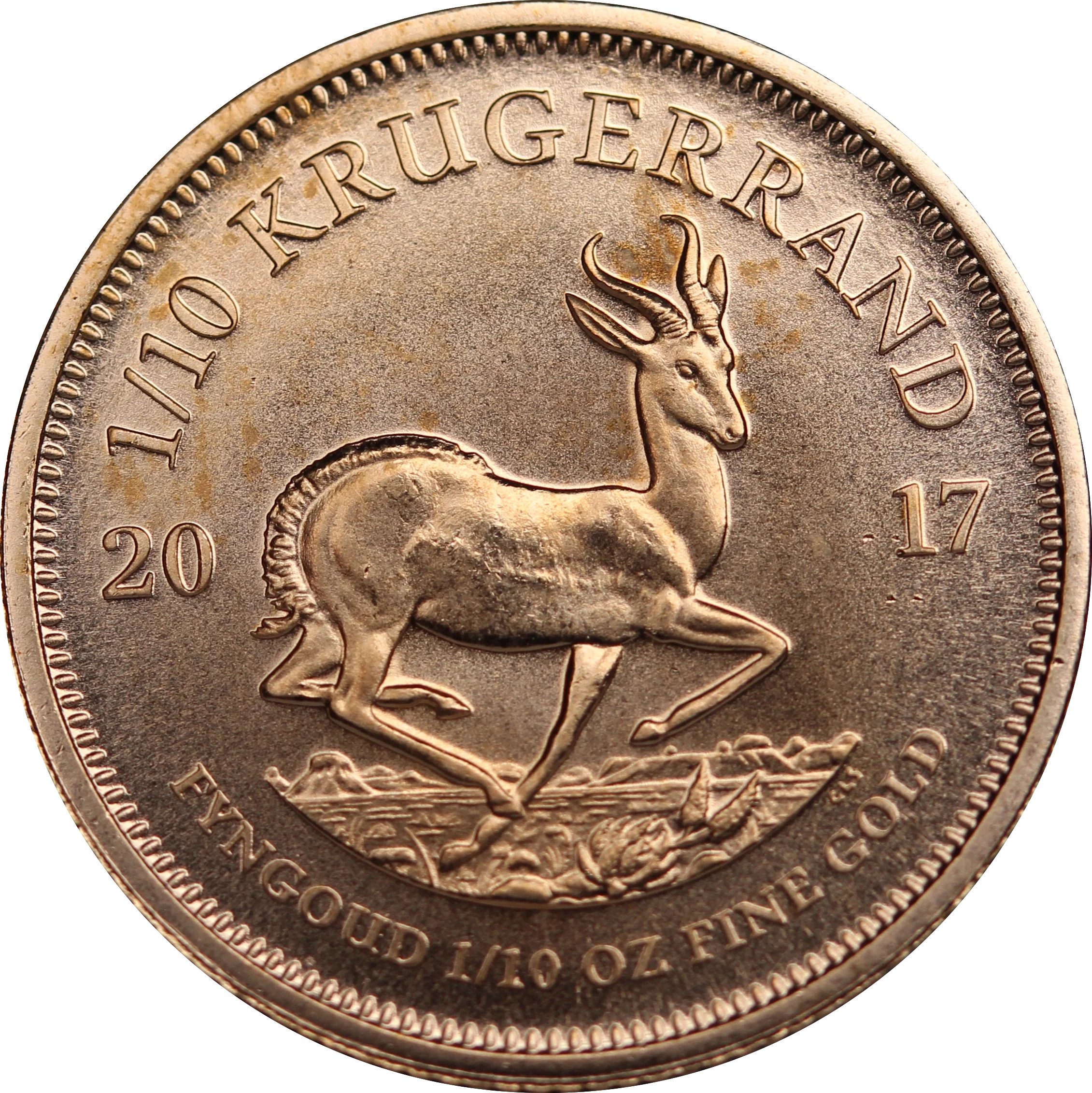 2017 South Africa 1/10oz Gold Krugerrand Coin