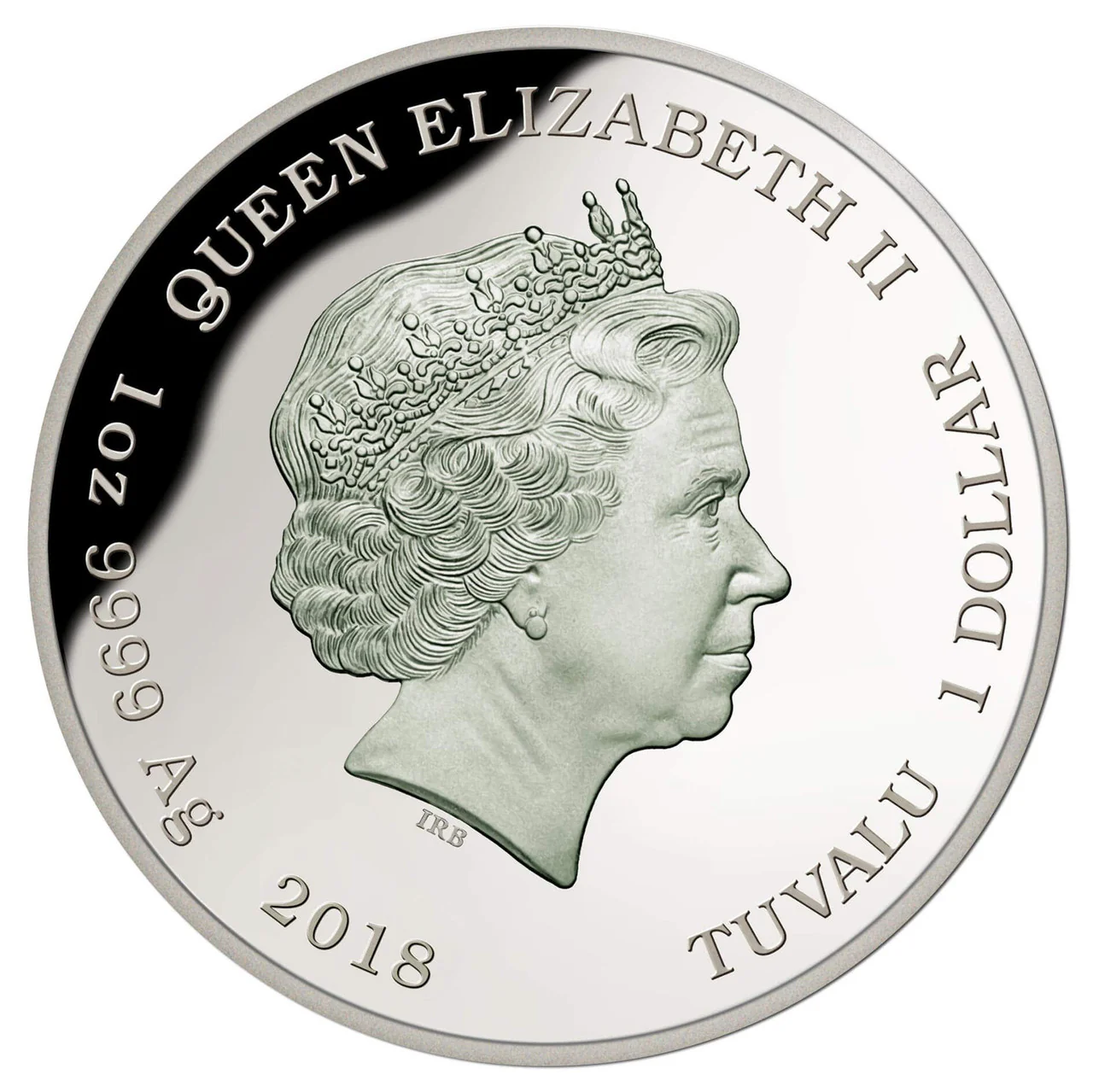 2018 $1 Endangered and Extinct Powerful Owl 1oz Silver Coloured Proof Coin - Image 3