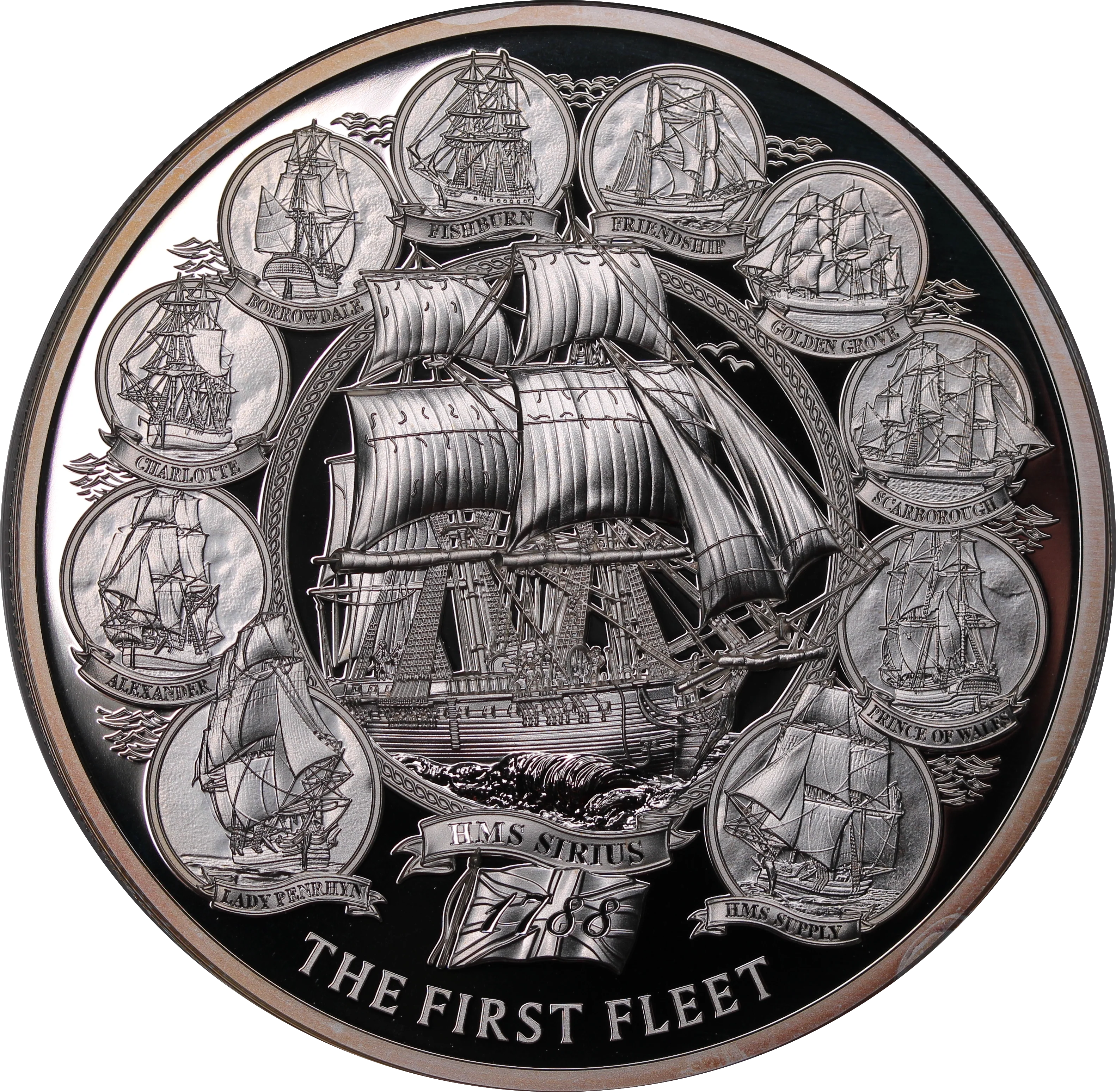 2018 230th Anniversary First Fleet 2oz Silver Proof Coin - Image 4