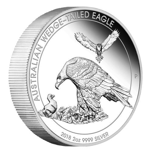 2018 Australian Wedge-tailed Eagle 2oz Silver Proof Piedfort Coin