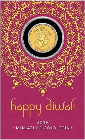2018 Diwali Festival 1g Gold Coin