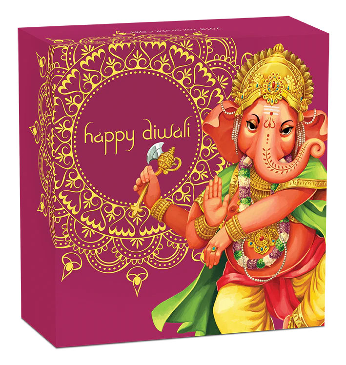 2018 Diwali Festival 1oz Silver - Image 4
