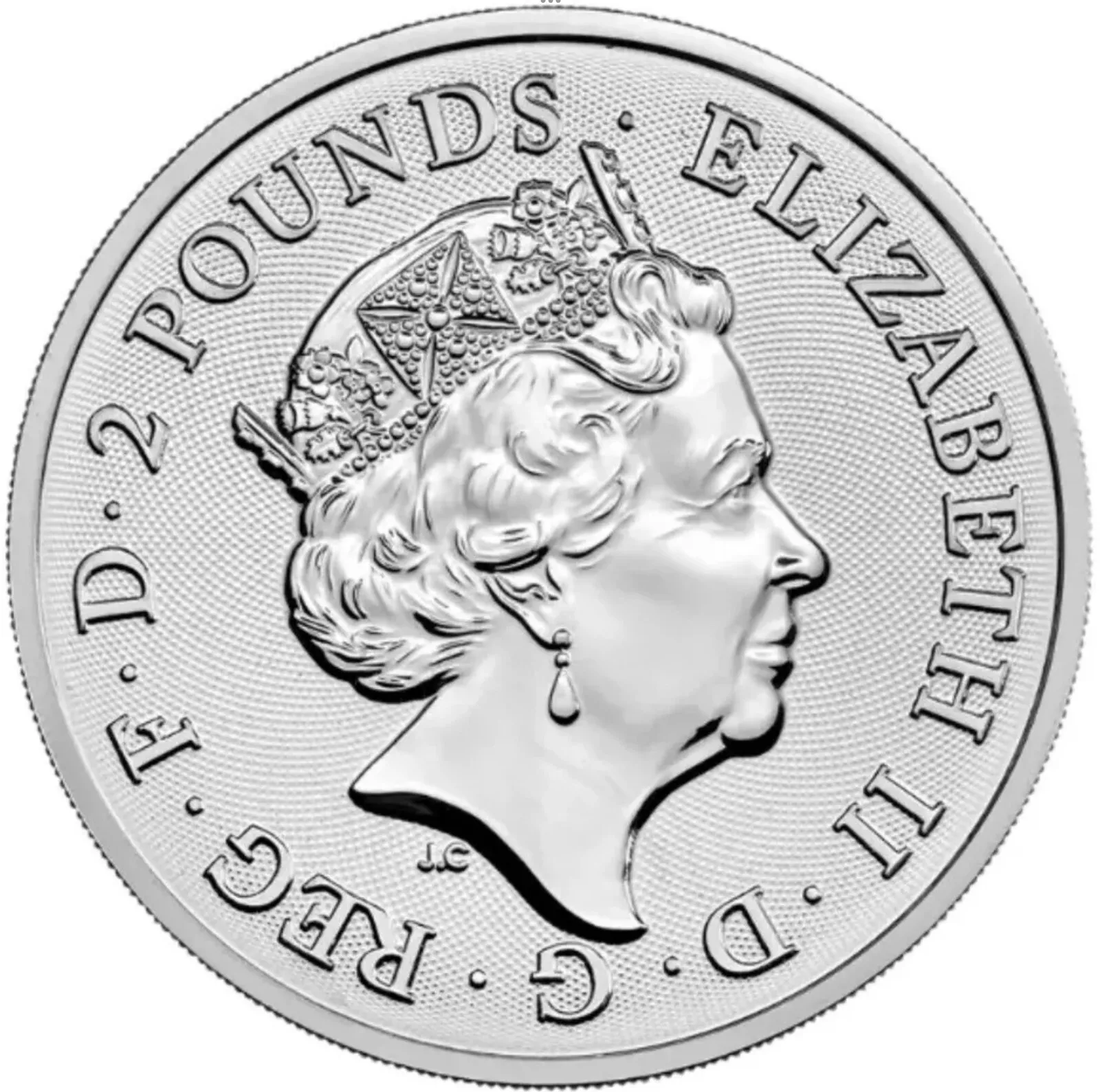 2018 GB Two Dragons 1oz Silver Coin - Image 2