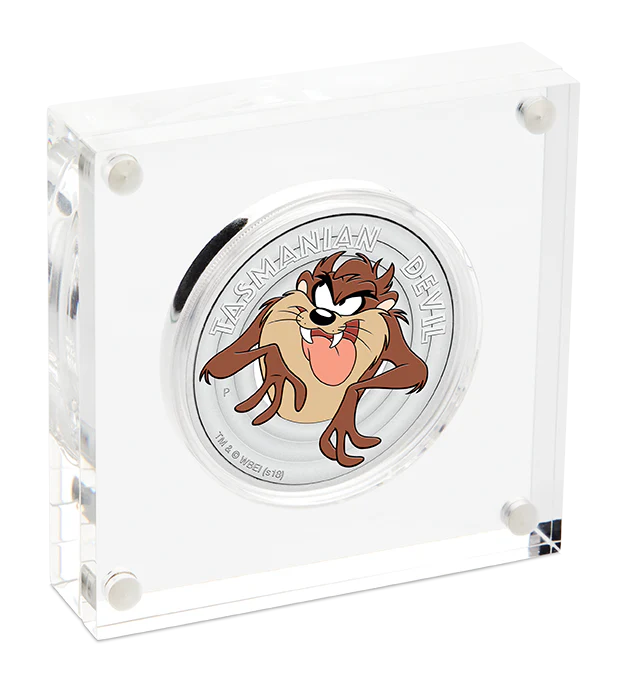 2018 Looney Tunes 1/2oz Tasmania Devil Silver Proof Coin - Image 2