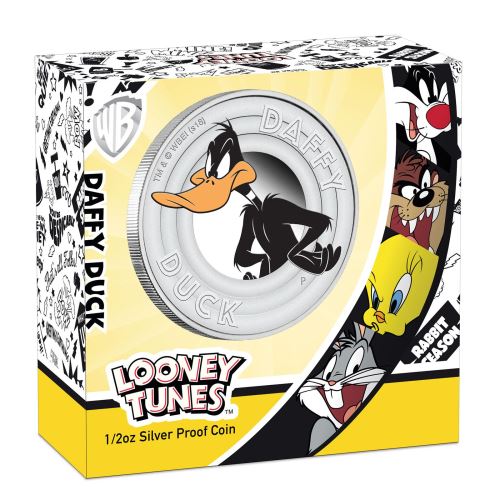 2018 Looney Tunes - DAFFY DUCK 1/2oz Silver Proof Coin - Image 4