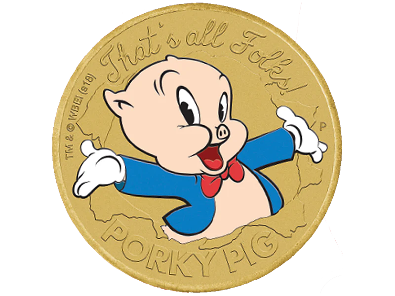 2018 Looney Tunes Porky Pig $1 PNC - Image 3
