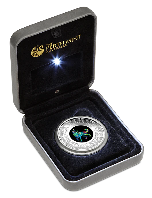2018 Lunar Year of the Dog 1oz Silver Opal Coin - Image 2