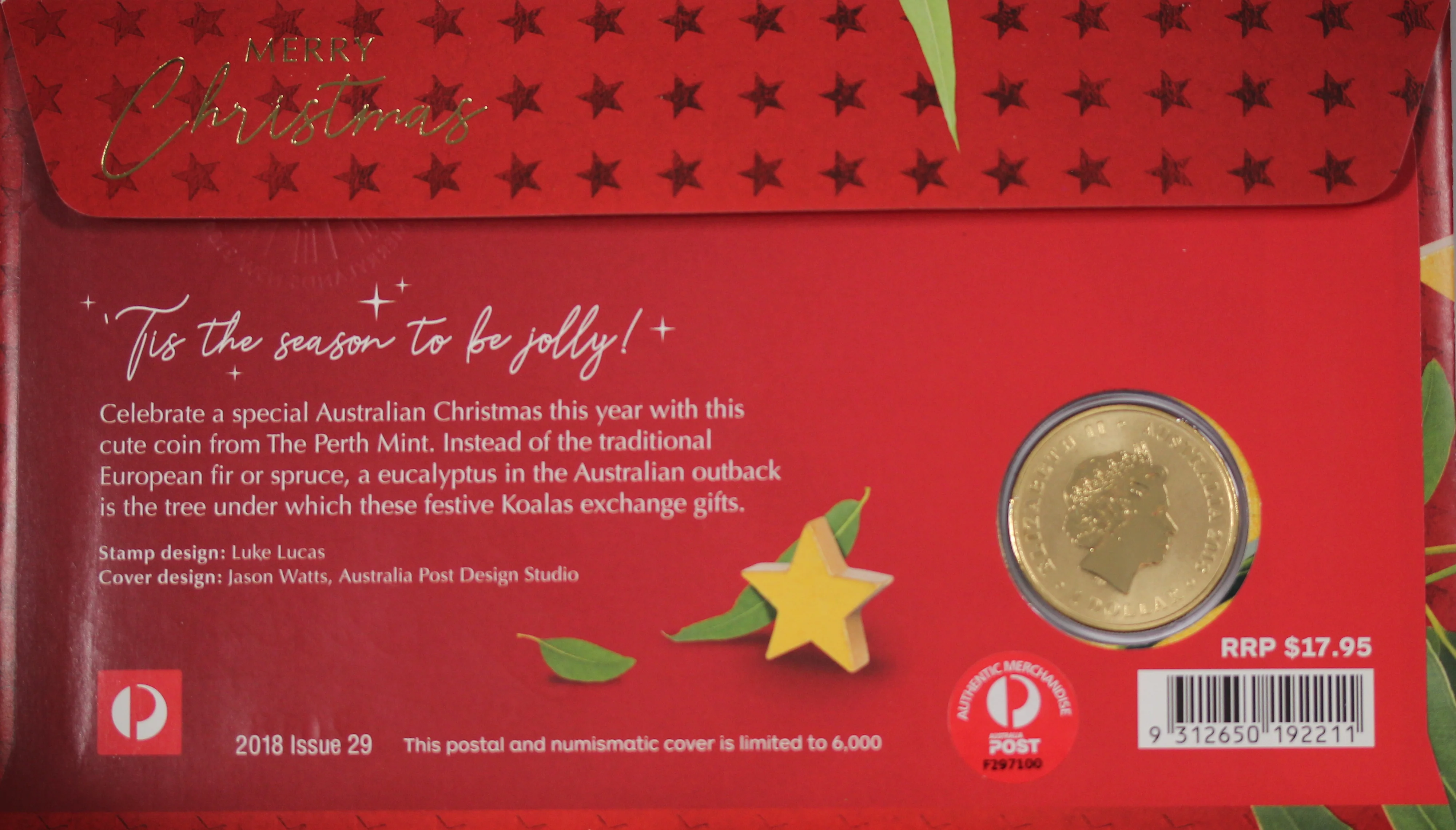 2018 Merry Christmas $1 PNC - Image 2