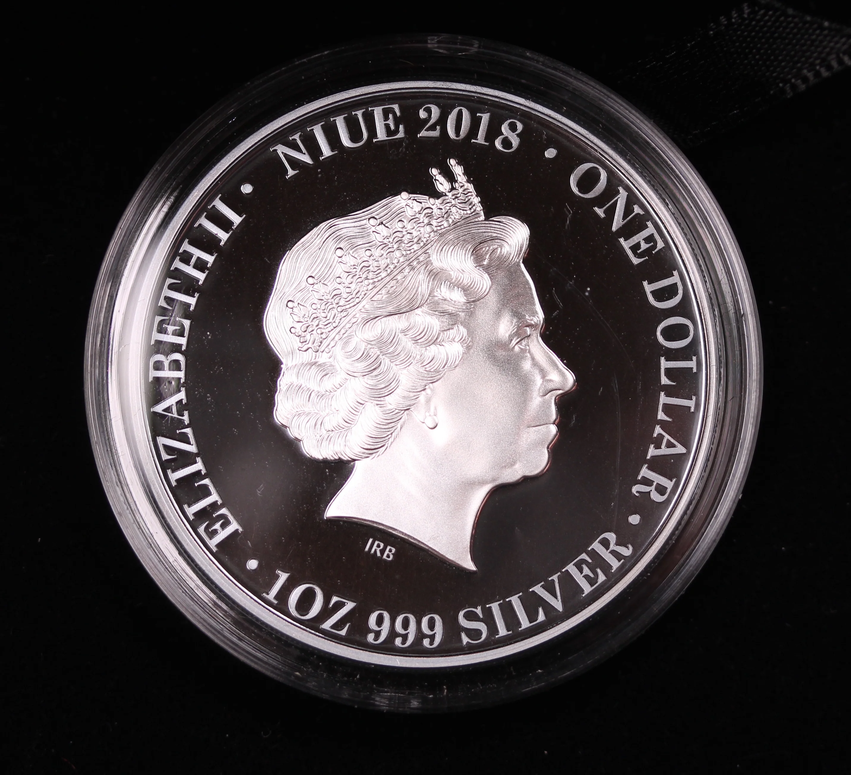 2018 Platypus at Night 1oz Silver Black Proof Coin - Image 3