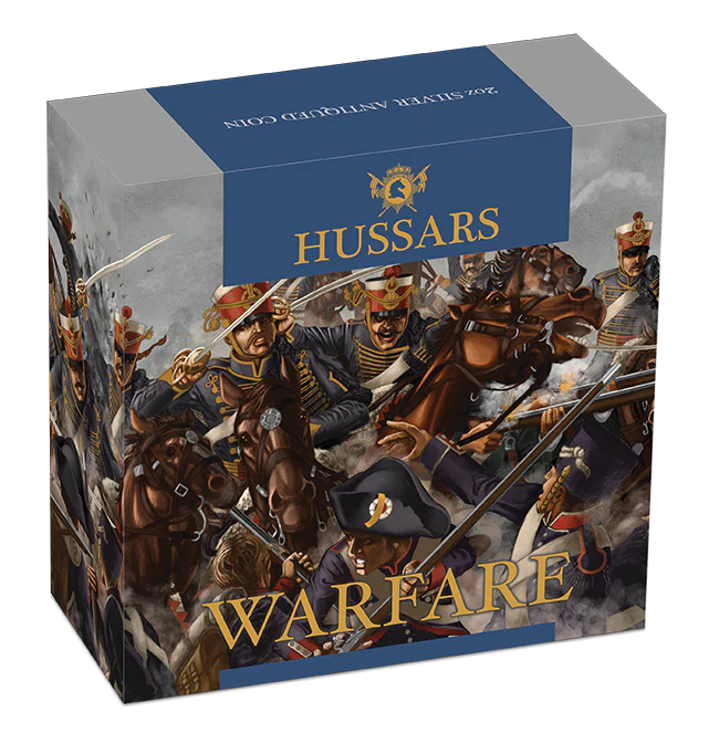 2018 Warfare - Hussars 2oz Silver Antiqued High Relief - Image 2