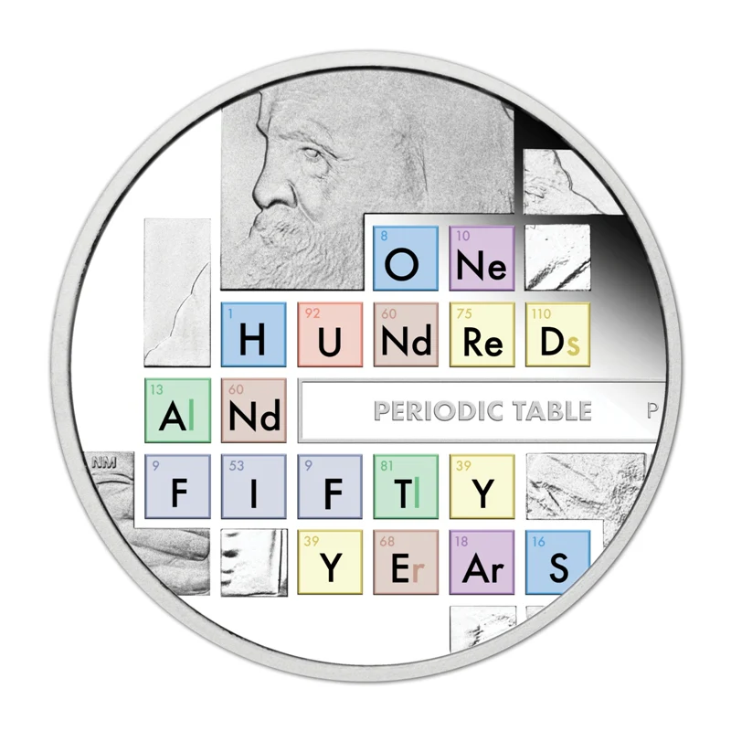 2019 150 Years of the Periodic Table 1oz Silver Proof - Image 2