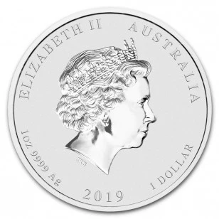 2019 1oz Silver Year of  the Pig Coin - Image 2