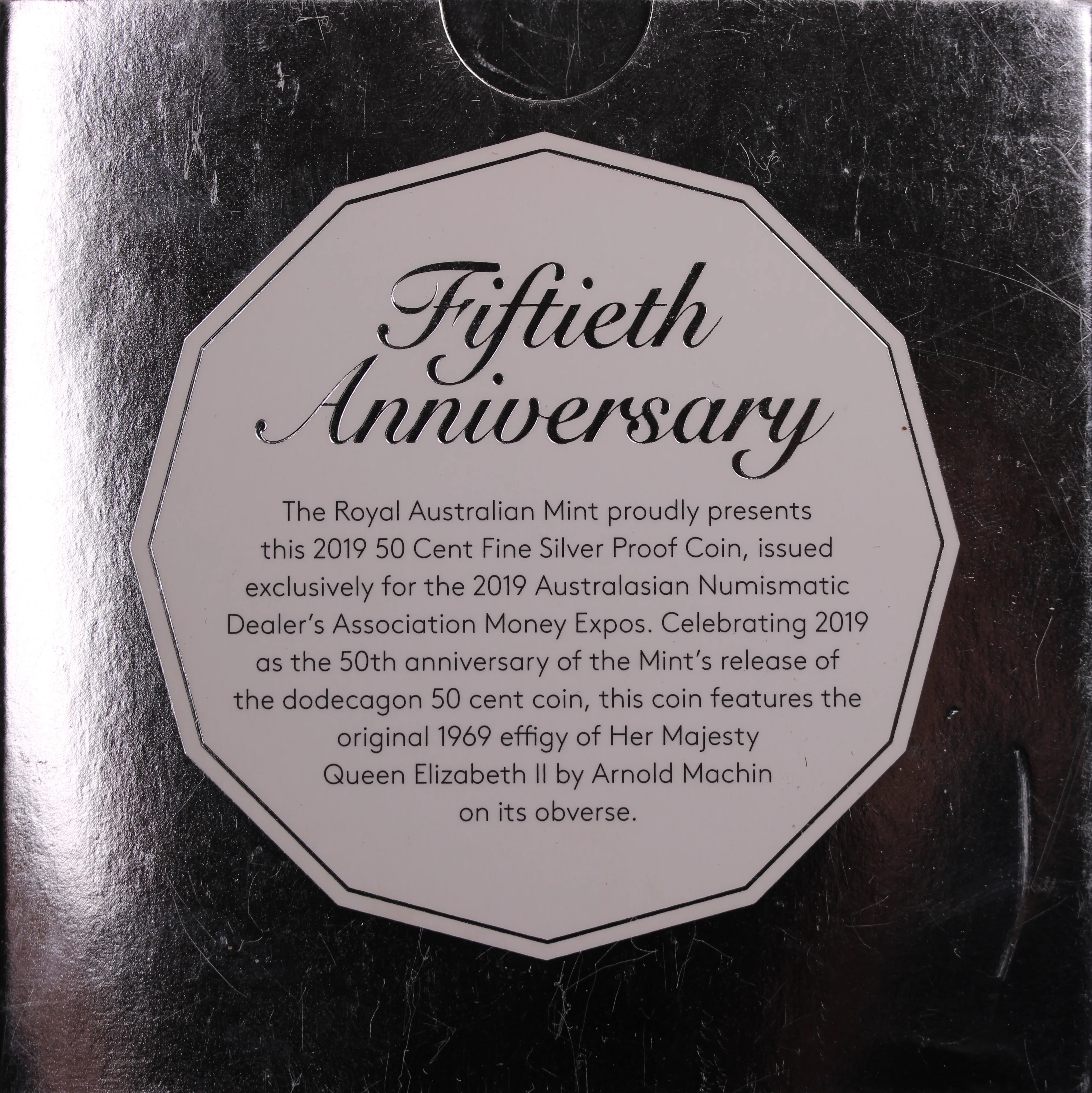 2019 ANDA 50c Silver Proof Coin - Image 2