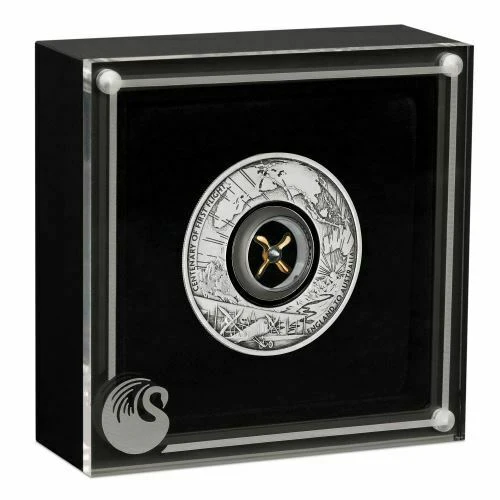 2019 Centenary of the First Flight England to Australia 2oz Silver Antiqued Coin - Image 4