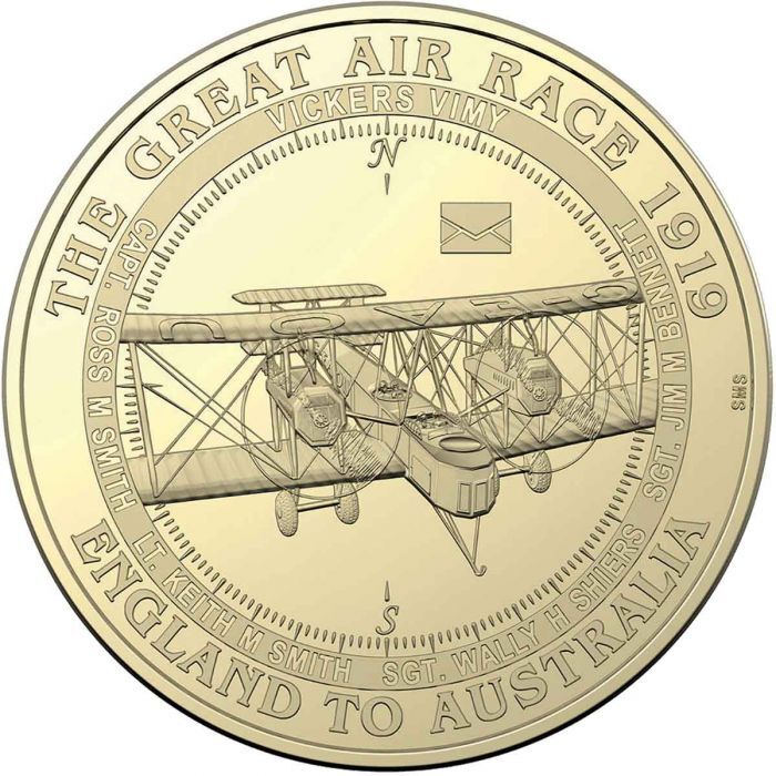 2019 Centenary of Vickers "Vimy" G-EAOU England to Australia $1 PNC - Image 3