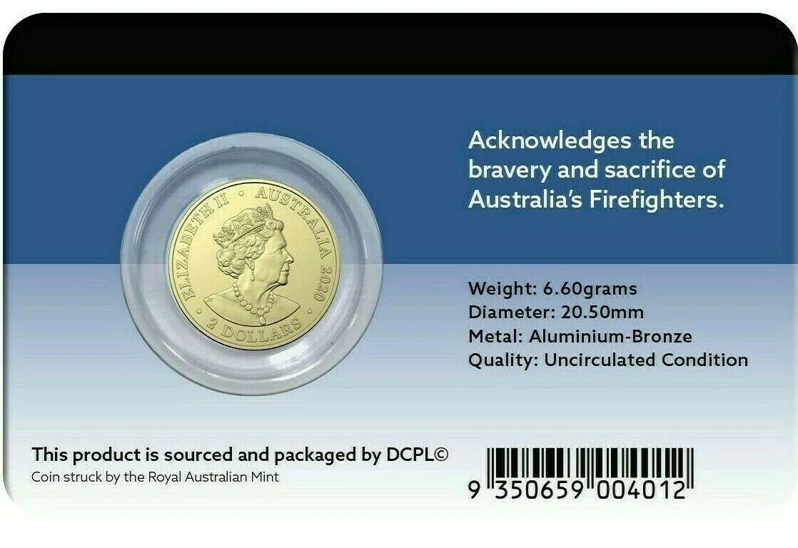 2019 Firefighters $2 Coin in Card - Image 2