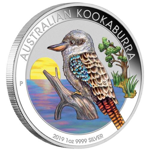 2019 Kookaburra World Money Fair 1oz Silver Coloured Proof Coin - Image 2