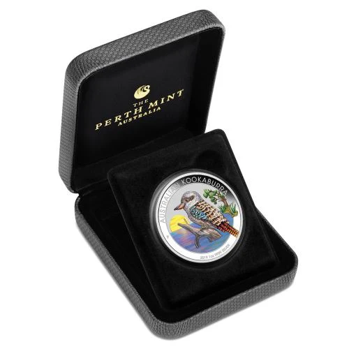 2019 Kookaburra World Money Fair 1oz Silver Coloured Proof Coin - Image 4