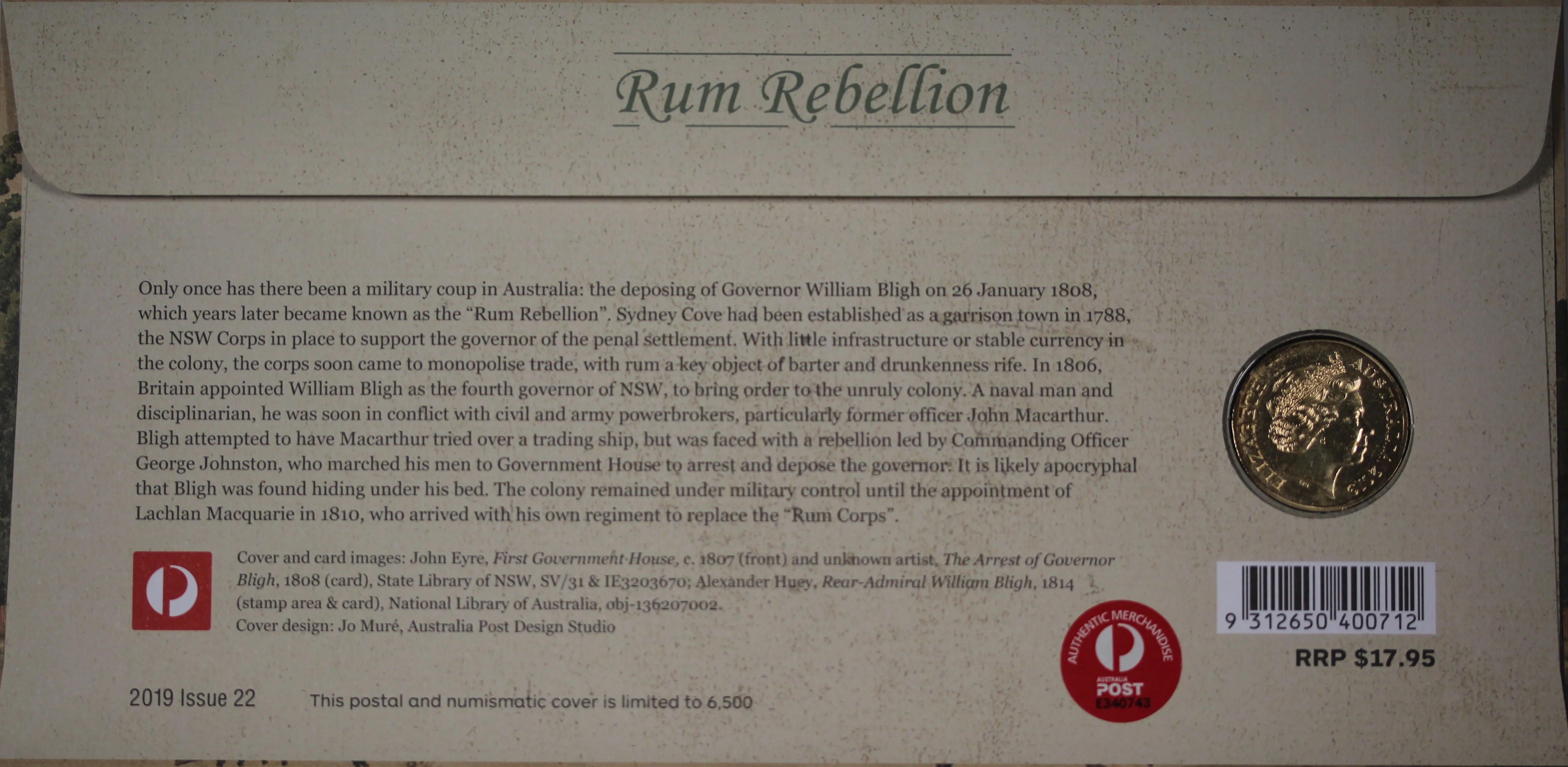 2019 Mutiny and Rebellion Rum Rebellion $1 PNC - Image 2