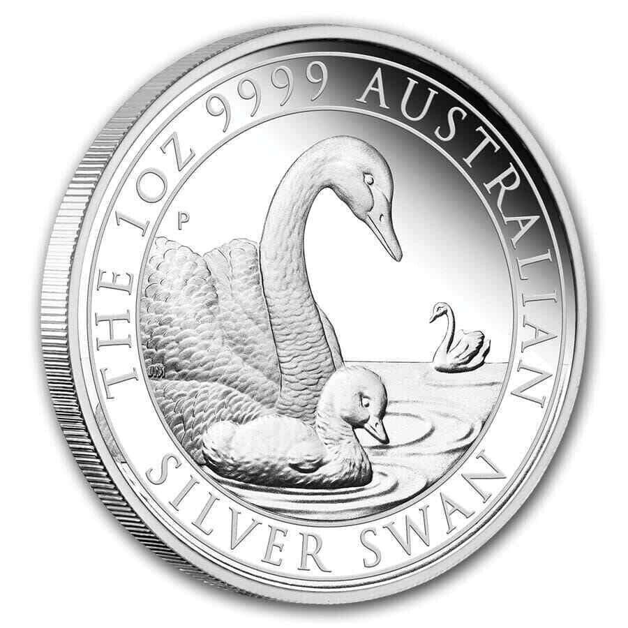 2019 Swan 1oz Silver Proof Coin - Image 2