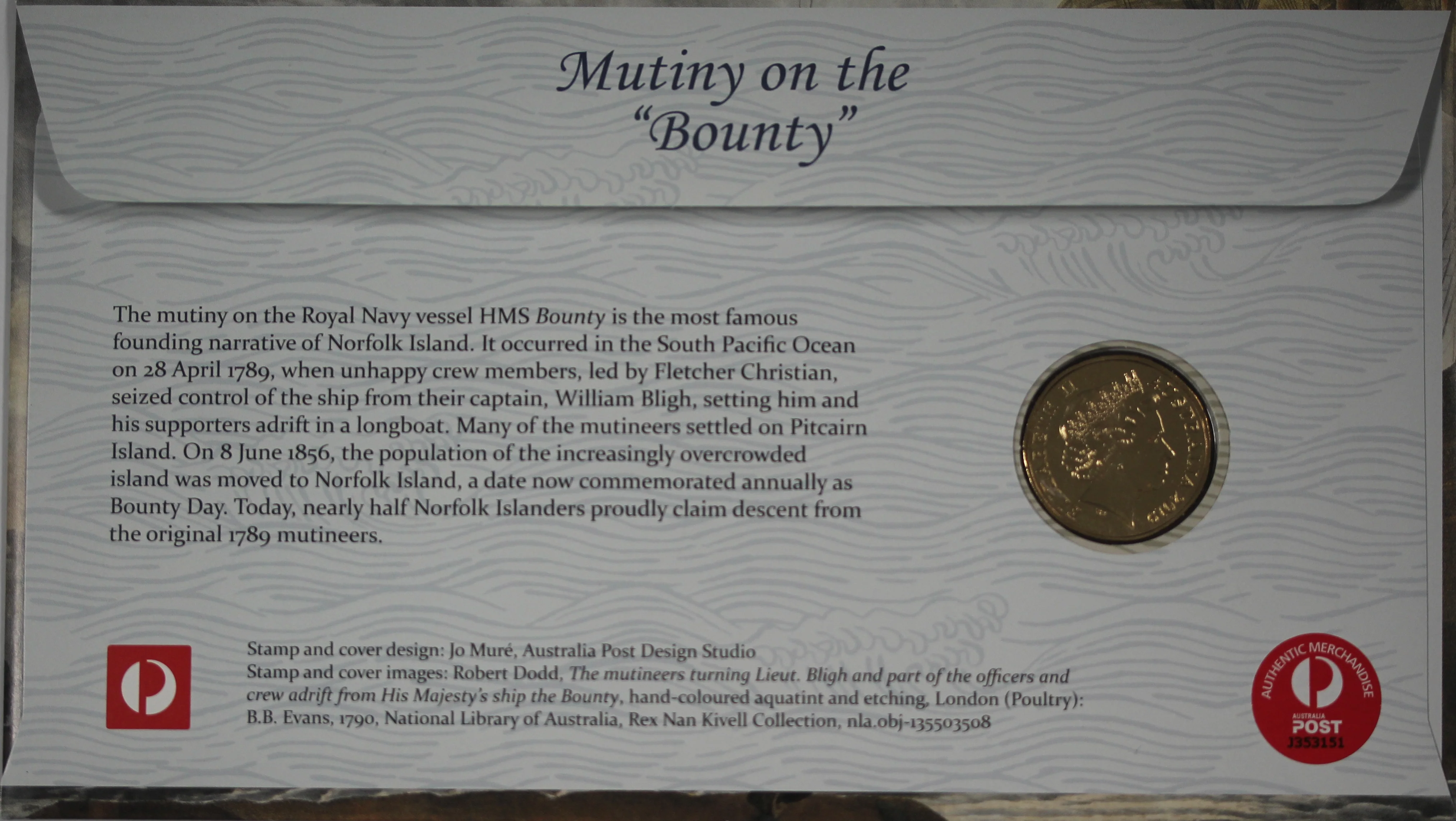 2019 Sydney ANDA Expo Mutiny on the Bounty $1 PNC - Image 2