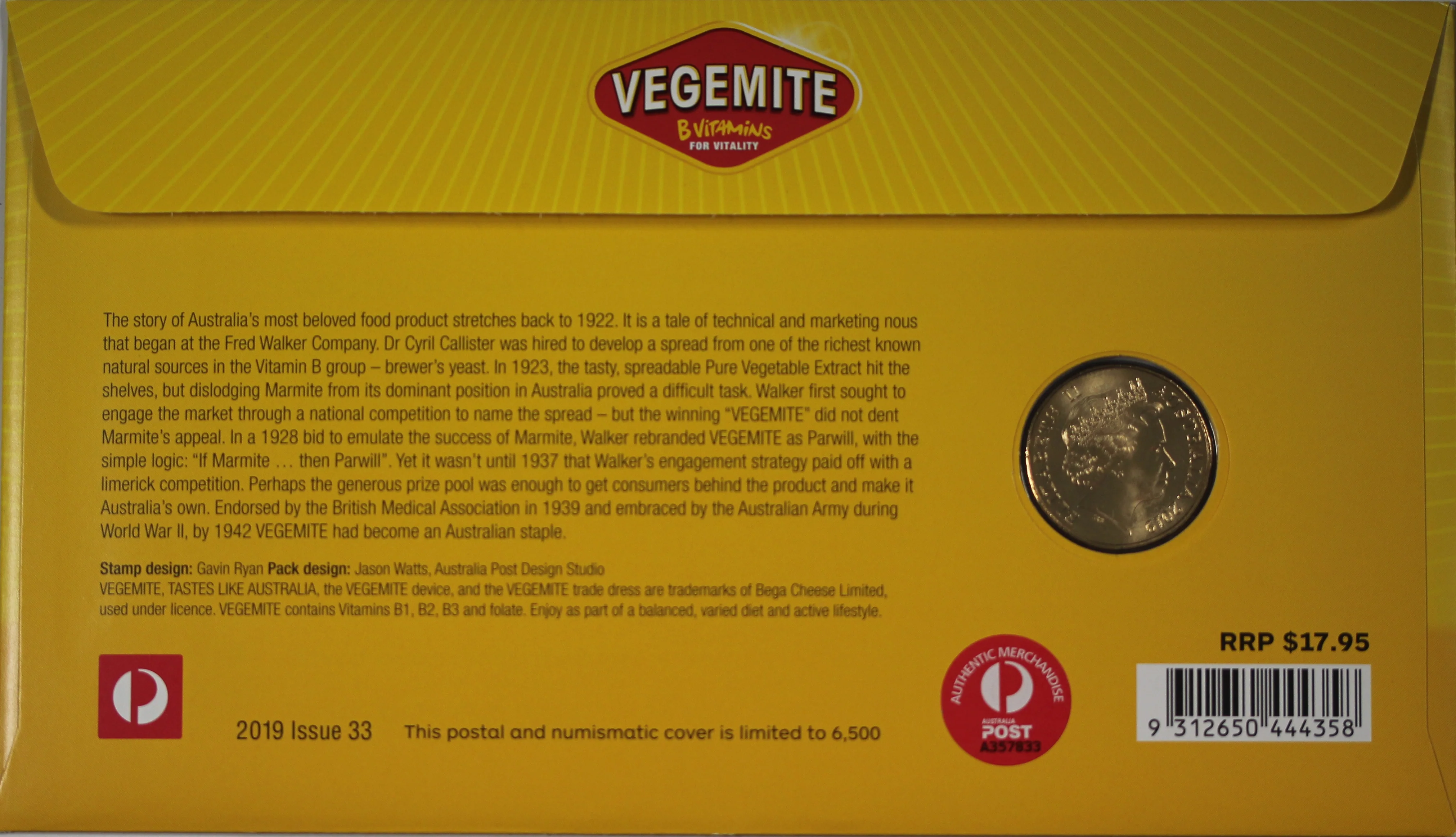 2019 Vegemite $1 PNC - Image 2