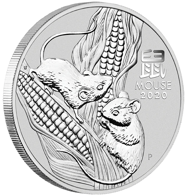 2020 1/2oz Silver Year of the Mouse Coin