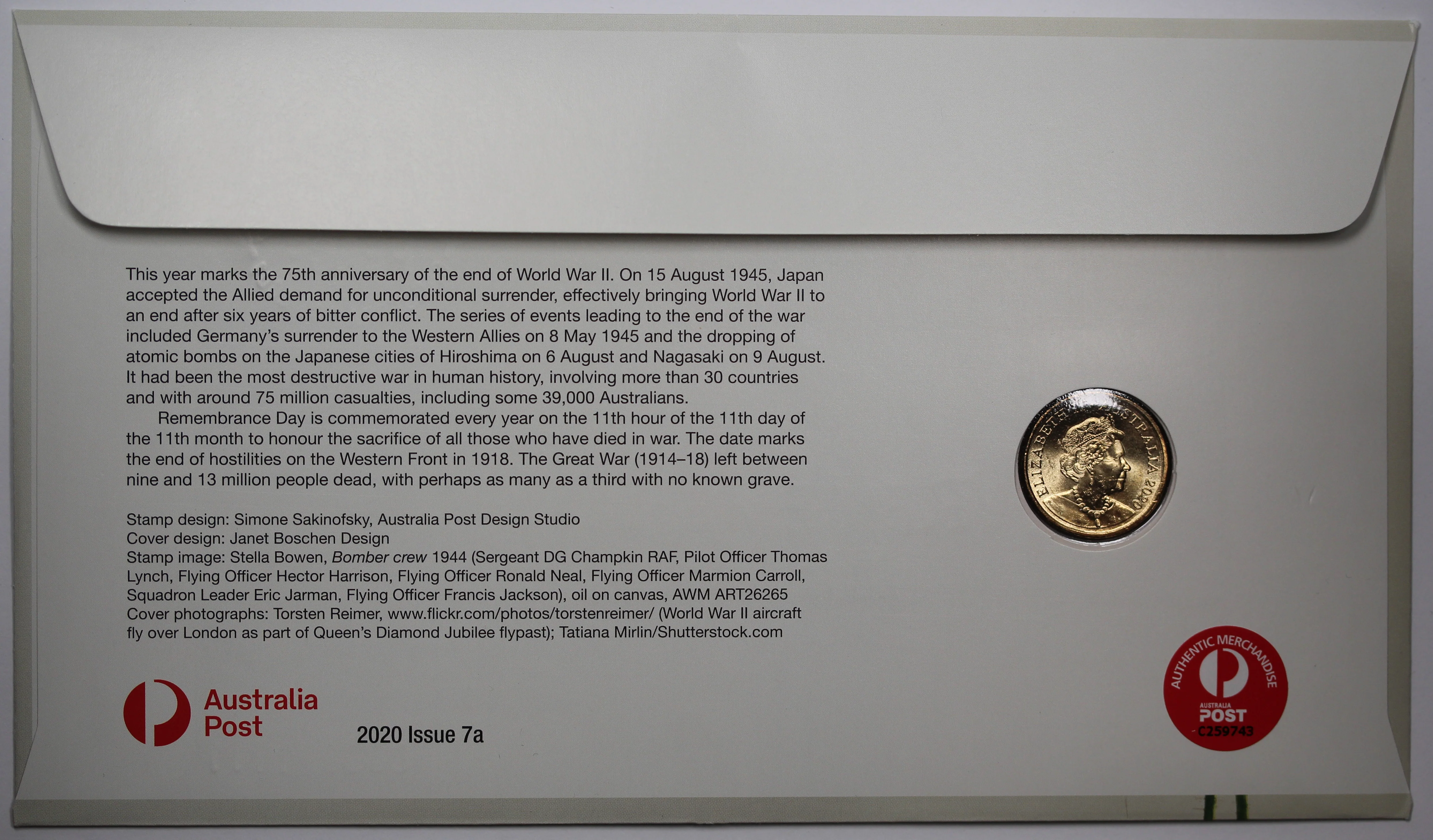 2020 $2 75th Anniversary End of WWII (Impressions) PNC - Image 2