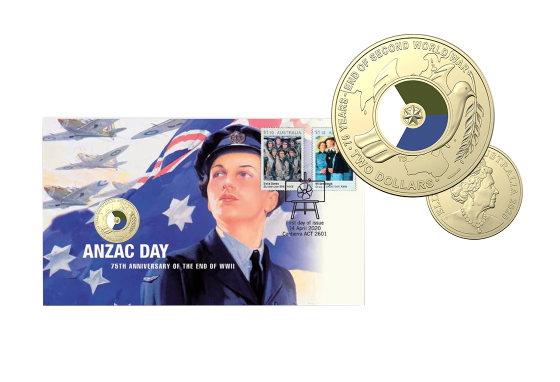 2020 $2 Anzac Day End of WWII $2 PNC